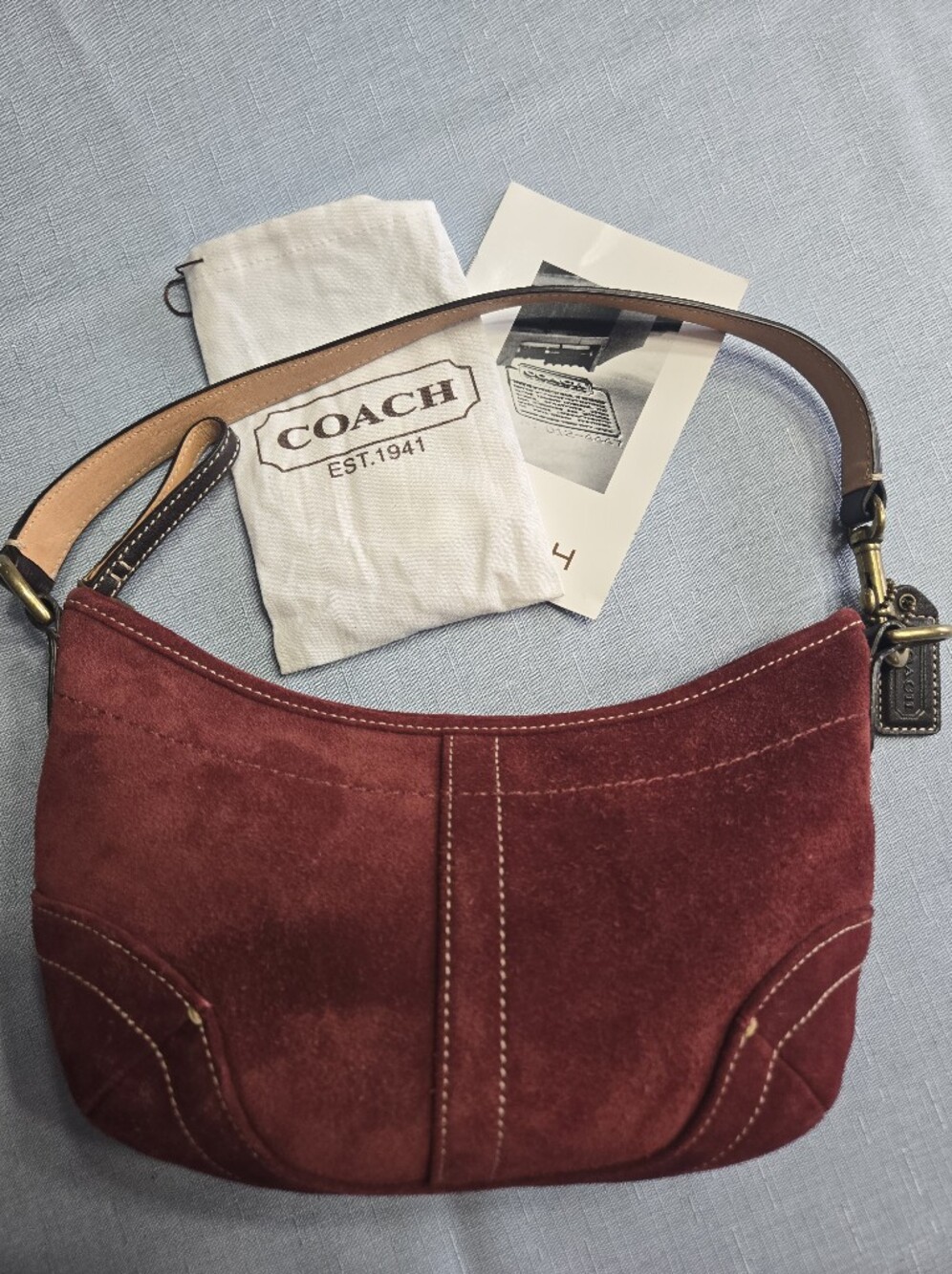 ✨ Vintage Coach Soho Suede Shoulder Bag — Rare 2004 Y2K Piece ✨